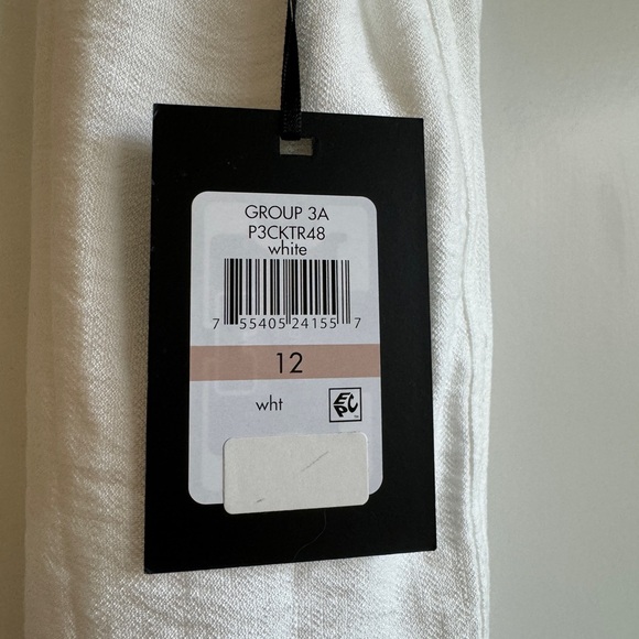 DKNY High Waisted Crinkle Texture Pants NEW - Picture 9 of 9